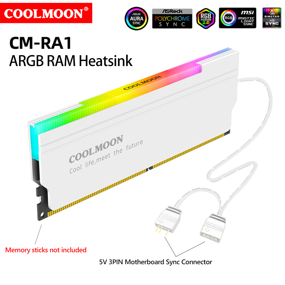 COOLMOON 5V-3PIN ARGB RAM 히트싱크 - Ddr5 Rgb Ram 리뷰 및 가격