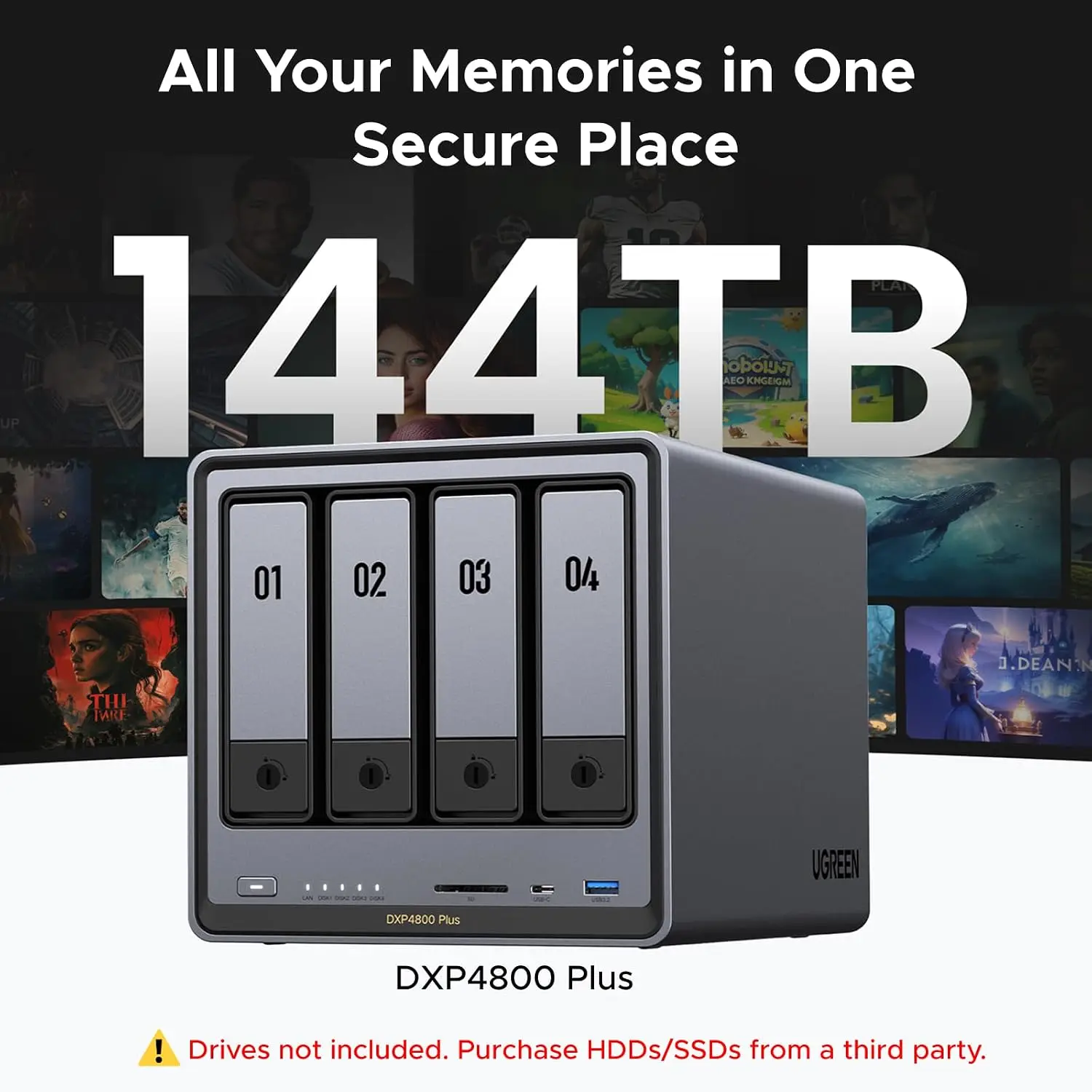 UGREEN NAS DXP4800 Plus 4베이 NA - Ddr5 8Gb 리뷰 및 가격